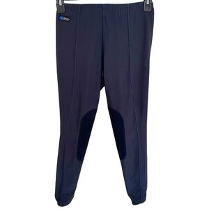 Irideon Kids Power Issential Knee Patch Tights in Navy, Size Small